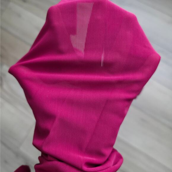 Gymshark Nikki Blackketter Wine Long Sleeve Mesh Back Crop Top Women Sz M - Picture 8 of 9